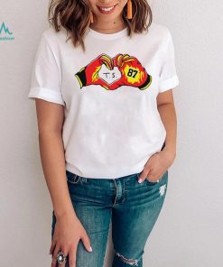 Travis Kelce gloves heart T. S. 87 funny shirt