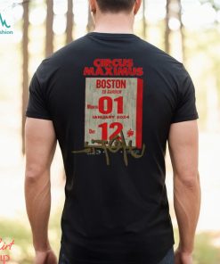 Travis Scott UTOPIA Is In Boston Tee II Circus Maximus Tour 2024 January 12 T Shirt