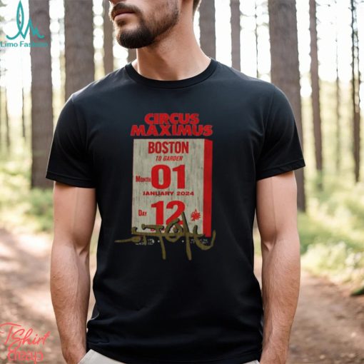 Travis Scott UTOPIA Is In Boston Tee II Circus Maximus Tour 2024 January 12 T Shirt