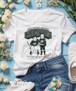 Trey Augustine And Isaac Howard Michigan State Ice Hockey Usa World Junior Champions Shirt