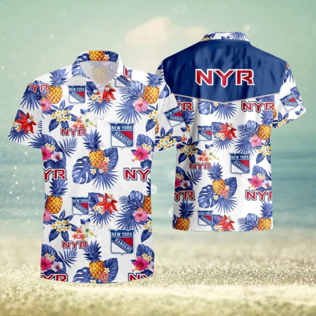 Tropical Fruit New York Rangers Full Printed Hawaiian Shirt And Short Tropical Fruit New York Rangers Full Printed Hawaiian Shirt And Short