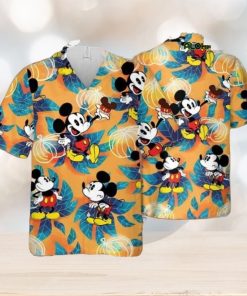 Tropical Mickey Mouse Hawaiian Shirts For Women Tie Dye Retro Wild Psychedelic