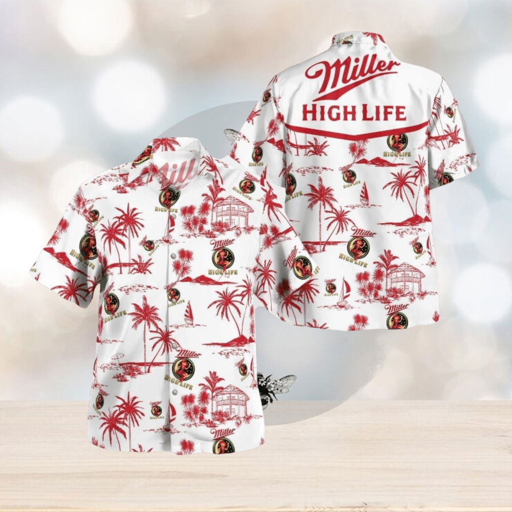 Tropical Miller High Life Hawaiian Shirt And Short Combo For Men And Women Tropical Miller High Life Hawaiian Shirt And Short Combo For Men And Women