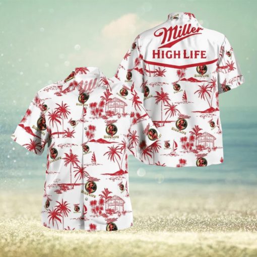 Tropical Miller High Life Hawaiian Shirt And Short Combo For Men And Women