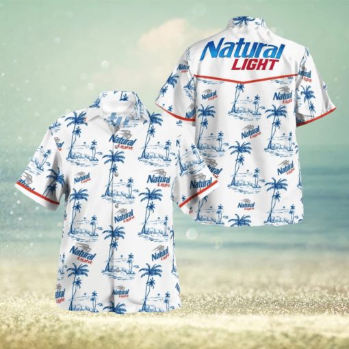 Tropical Natural Light Button Hawaiian Shirt