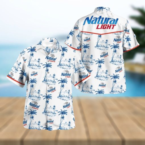 Tropical Natural Light Button Hawaiian Shirt