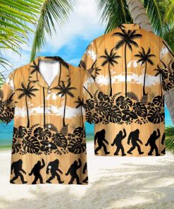 Tropical Palm Bigfoot Hawaii Shirt 3D Printed Gift For Summer