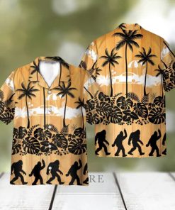 Tropical Palm Bigfoot Hawaii Shirt 3D Printed Gift For Summer