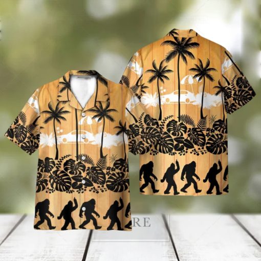 Tropical Palm Bigfoot Hawaii Shirt 3D Printed Gift For Summer