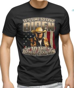 Trump It's Time to Take Biden to The Train Station Shirt