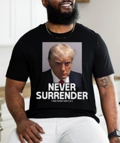 Trump Mugshot Never Surrender Unisex Classic T Shirt