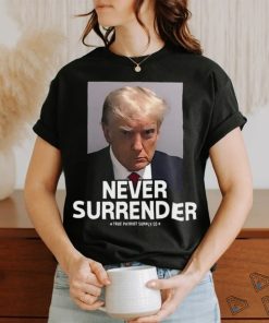 Trump Mugshot Never Surrender Unisex Classic T Shirt
