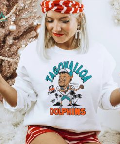 Tua Tagovailoa Miami Dolphins Homage Caricature Player Tri Blend T Shirt