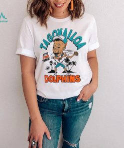 Tua Tagovailoa Miami Dolphins Homage Caricature Player Tri Blend T Shirt