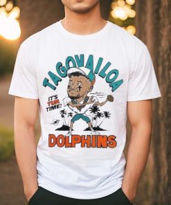 Tua Tagovailoa Miami Dolphins It’s Tua Time Caricature Shirt
