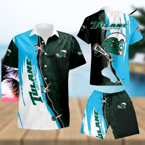 Tulane Green Wave Sport Team Hawaiian Shirt And Short