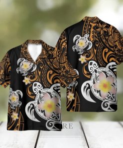 Turtle Plumeria Polynesian Hawaii Shirt 3D Printed Gift For Summer