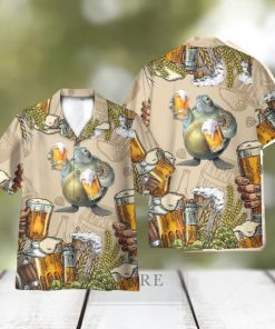 Turtle and Beer Hawaii Shirt 3D Printed Gift For Summer