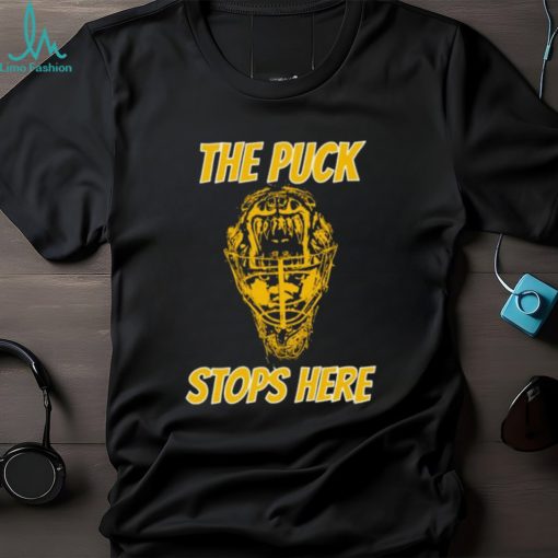 Tuukka Rask Goalie The Puck Stops Here Boston Hockey Fan T Shirt