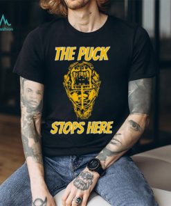 Tuukka Rask Goalie The Puck Stops Here Boston Hockey Fan T Shirt