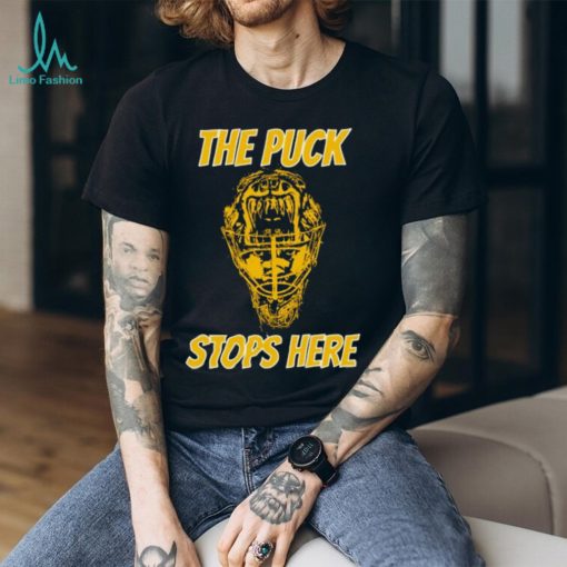 Tuukka Rask Goalie The Puck Stops Here Boston Hockey Fan T Shirt