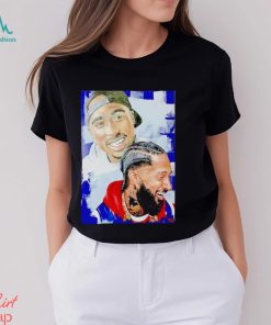 Two Legends Nipsey Hussle and Tupac shirt
