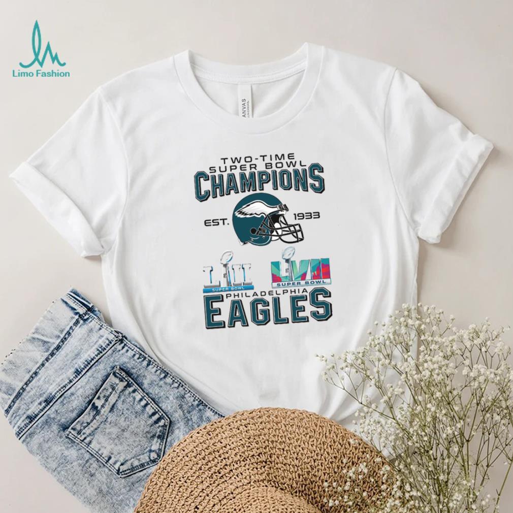 Two Time Super Bowl champion EST. !933 Philadelphia Eagles Shirt Two Time Super Bowl champion EST. !933 Philadelphia Eagles Shirt