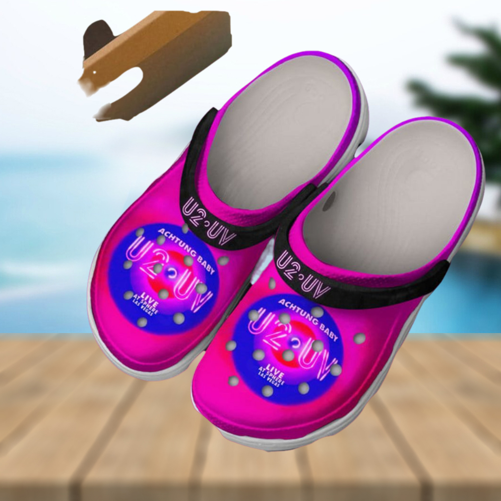 U2 UV Achtung Baby Live At Sphere Las Vegas Crocs Clog Shoes U2 UV Achtung Baby Live At Sphere Las Vegas Crocs Clog Shoes