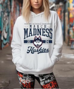 UConn Huskies Fanatics Branded White 2024 NCAA Men's Basketball Tournament March Madness T Shirt