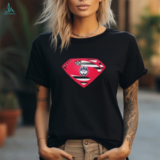 UConn Huskies Superman logo shirt