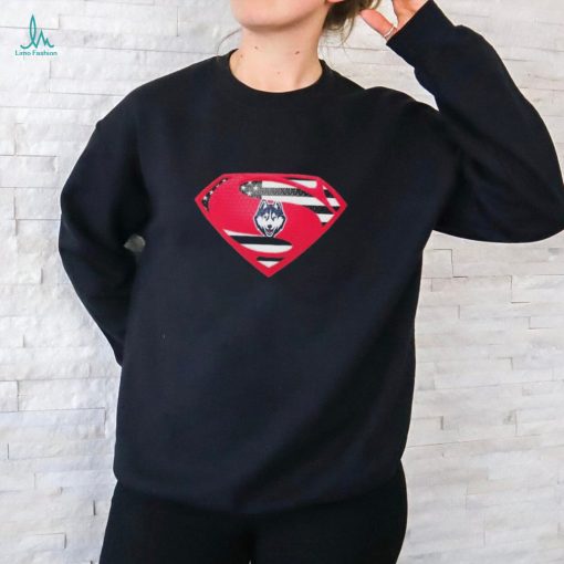 UConn Huskies Superman logo shirt