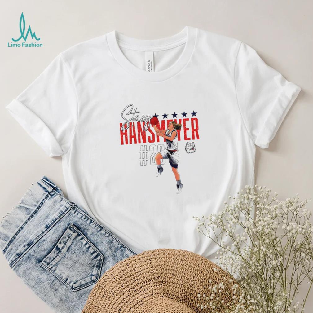 UConn Huskies basketball Stacy Hansmeyer 20 individual caricature shirt UConn Huskies basketball Stacy Hansmeyer 20 individual caricature shirt
