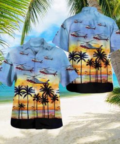 UNM Lifeguard N306LG Agusta AW119 Seven Bar Hawaiian Shirt Summer Holidays