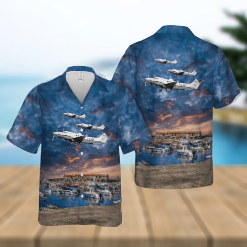 US Air Force Beechcraft MC 12W Liberty Hawaiian Shirt