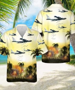 US Air Force Boeing B 52F Dropping Bombs On Vietnam Hawaiian Shirt Gift Holidays