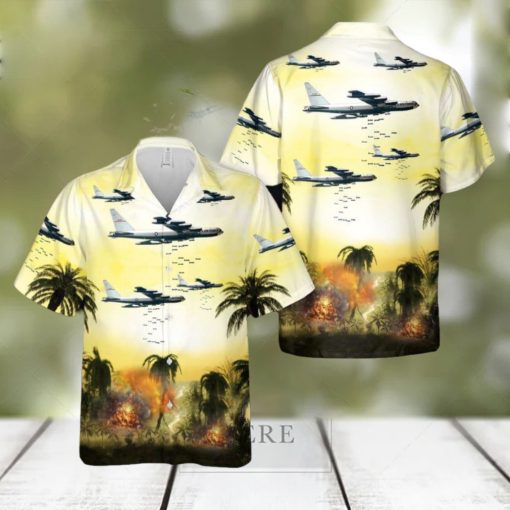 US Air Force Boeing B 52F Dropping Bombs On Vietnam Hawaiian Shirt Gift Holidays