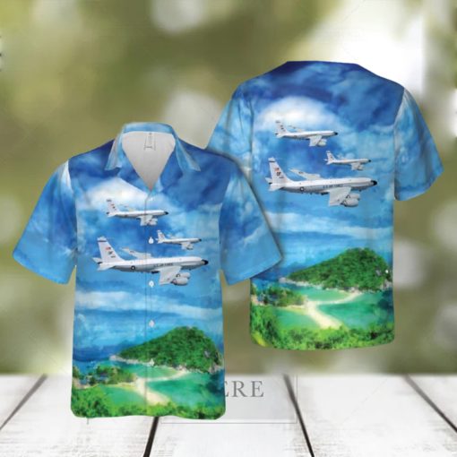 US Air Force Boeing RC 135V Rivet Joint 64 14846 Electronic Intelligence Aircraft Hawaiian Shirt Gift For Fans