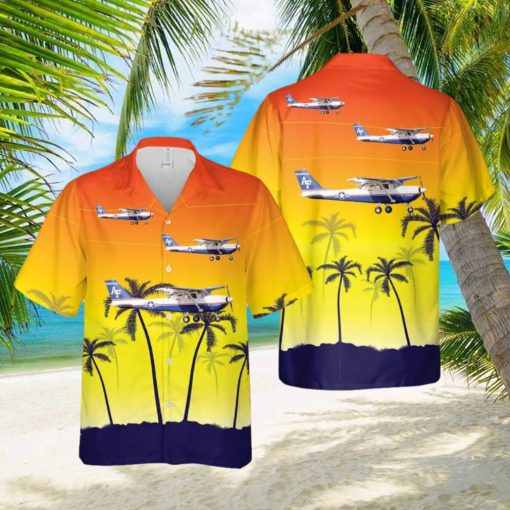 US Air Force Cessna T 41 Mescalero Hawaiian Shirt Tropical Beach