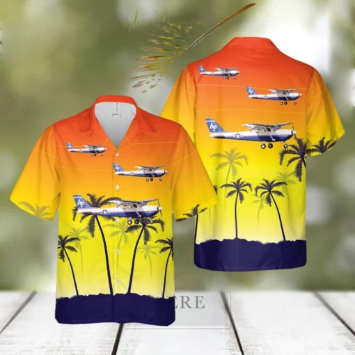 US Air Force Cessna T 41 Mescalero Hawaiian Shirt Tropical Beach