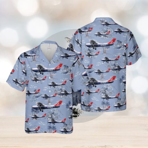 US Air Force Civil Air Patrol Cessna T182T Turbo Skylane Hawaiian Shirt 3D Printed Aloha Summer Shirt