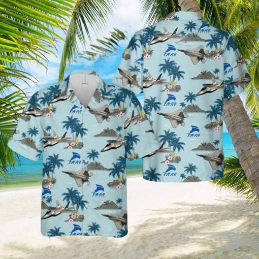 US Air Force FA 22 Raptor Military Fighter Jet Hawaiian Shirt Gift For Fans