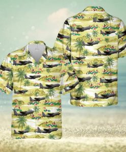 US Air Force Lockheed EC 130H Compass Call 41st Electronic Combat Squadron Hawaiian Shirt 3D Printed Aloha Summer Shirt