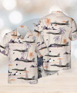 US Air Force McDonnell Douglas F 15C Eagle 84 0027 Of The 493rd Fighter Squadron Hawaiian Shirt 3D Printed Aloha Summer Shirt