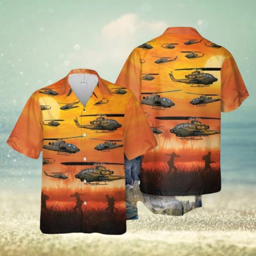 US Army AH 1F Cobra Summer Beach Gift 3D Hawaiian Shirt