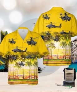 US Army Boeing AH 64 Apache Hawaiian Shirt Summner Vacation Shirt