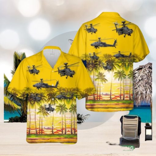 US Army Boeing AH 64 Apache Hawaiian Shirt Summner Vacation Shirt