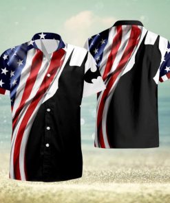 US Flag And Batman Shadow Hawaiian Shirt And Short