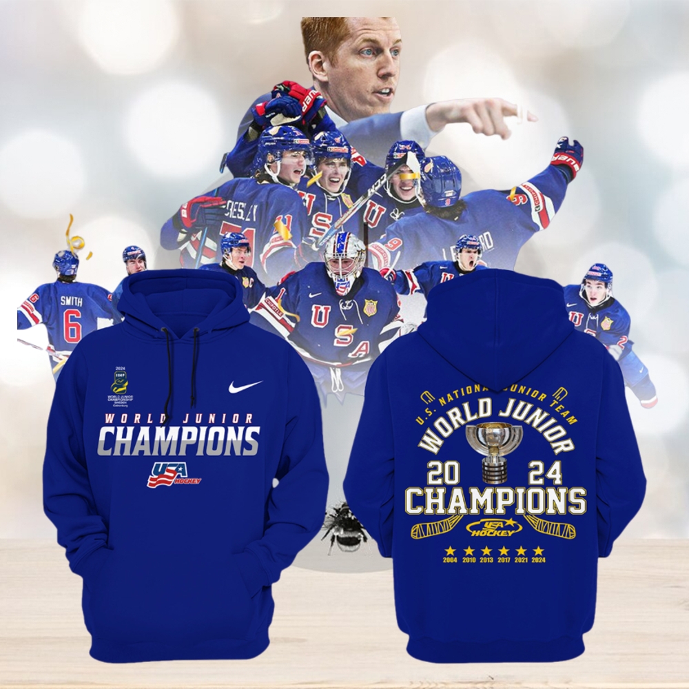 US National Junior Team World Junior Champions 2024 Hockey Hoodie T Shirt US National Junior Team World Junior Champions 2024 Hockey Hoodie T Shirt