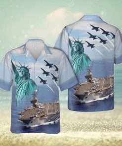 US Navy Blue Angels fly over USS Carl Vinson (CVN 70), 4th Of July Hawaiian Shirt Print Ideas Gift Mens