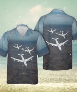 US Navy Boeing E 6B Mercury of Strategic Communications Wing ONE Hawaiian Shirt Print Ideas Gift Mens